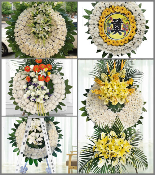 广东江门市开平市马冈镇荣塘村花圈速递